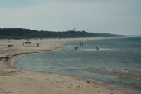 Plaża po zachodniej stronie Łeby